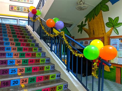 When people are organizing a social event, they want to know for a fact that they can come to you for the balloons and decorations. Stairs Balloon Decor | THAT Balloons