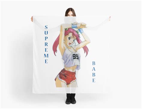Anime Girl Supreme Babe Scarf By Wpersonw1 Redbubble