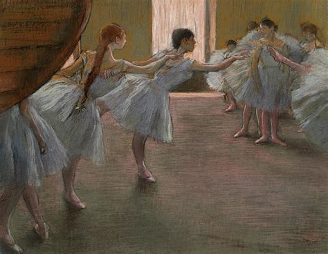 Ballet Rehearsal 1875 Painting By Edgar Degas Pixels