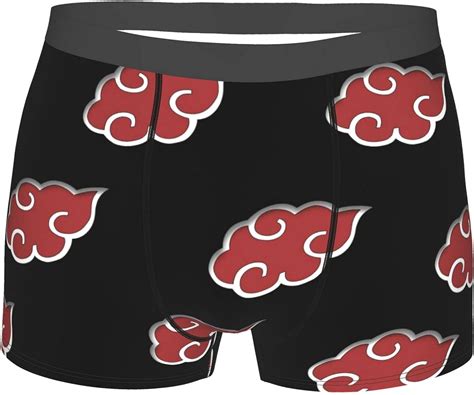 Anime Naruto Akatsuki Men Briefs Boxer Shorts S Xxl Underwear Print Design Stretch Fabric