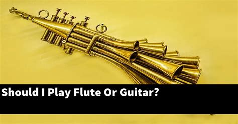 Should I Play Flute Or Guitar All You Need To Know Tunetopics