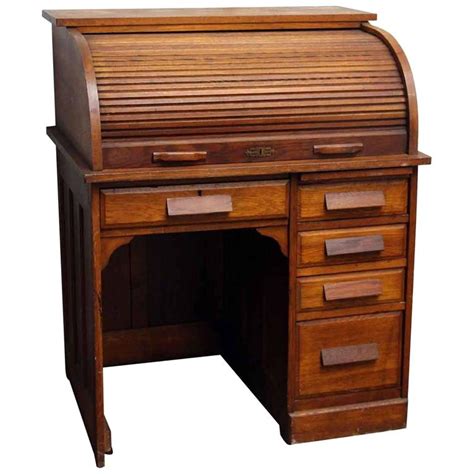 Shop 82 top roll top desk and earn cash back all in one place. 1920s Solid Oak Roll Top Desk with Recessed Panels and ...