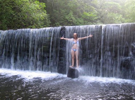It depends on the waterfall. Twinkling Along: Swimming In A Waterfall