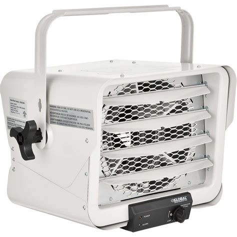 Electric Garage Unit Heater 5000 Watt 240v 208v With Thermostat Gray