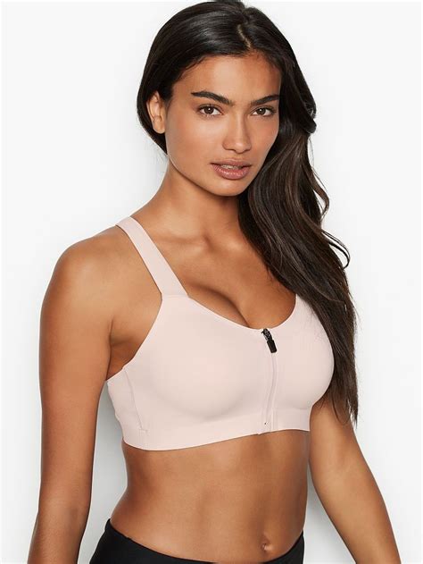 Victorias Secret Incredible Knockout Ultra Max Support Sports Bra In Pink Fizz Front Close