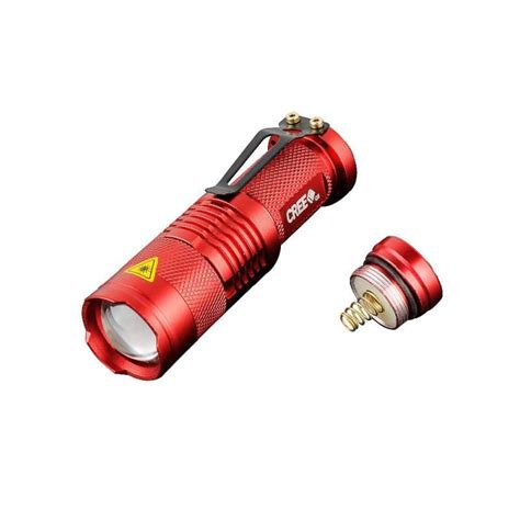 Led Flashlight Cree Ultrafire Red Estore