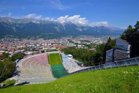 The Bergisel Ski Jump Stadium Austria Editorial Stock Image Image Of