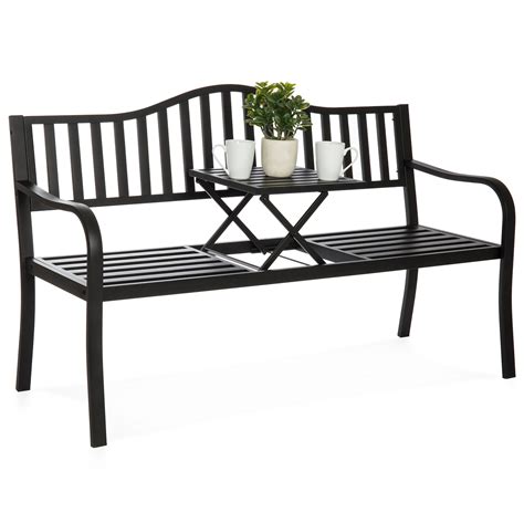 It is part of the iron series. Best Choice Products Cast Iron Patio Garden Double Bench ...