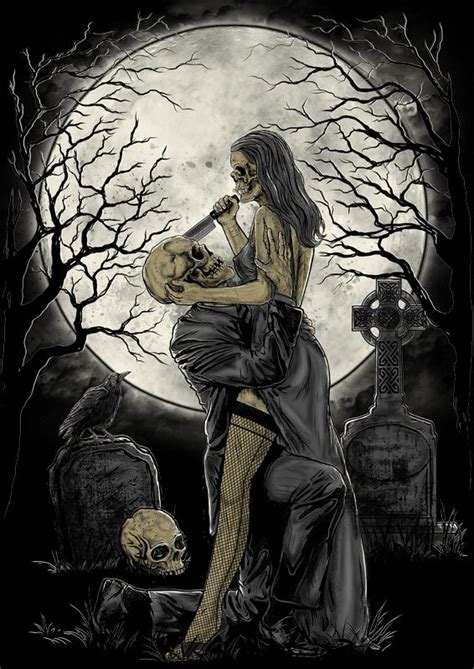 Skull Bride Dark Gothic Art Beautiful Dark Art Scary Art