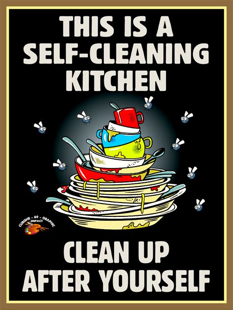 Clean Kitchen Cartoon