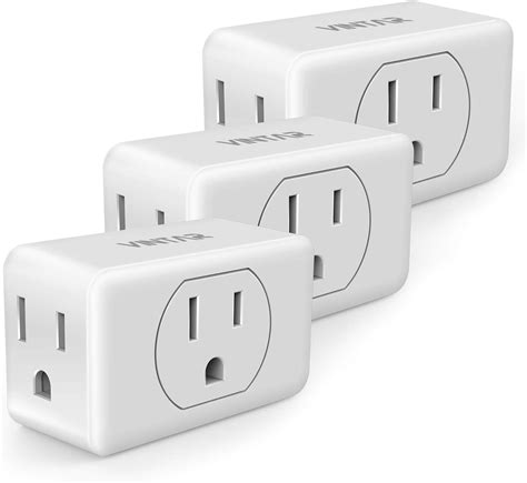 3 Pack Vintar 3 Outlet Adapter Wall Tap Outlet Extender Portable