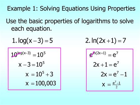 Ppt 55 Properties And Laws Of Logarithms Powerpoint Presentation