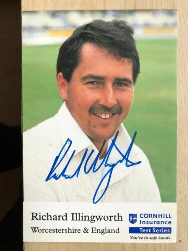 Richard Illingworth Signed Cornhill Insurance Cricket Postcard Ebay