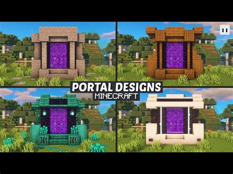 Top 5 Cool Nether Portal Designs In Minecraft