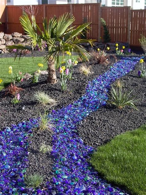 Create A River Bed In Your Garden With Recycled Glass Mulch Media