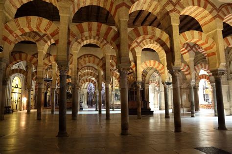 Interior Of The Medieval Mosque Cathedral In Cordoba Andalusia Spain