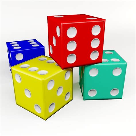 Free 3d models available for download. obj dice games cube