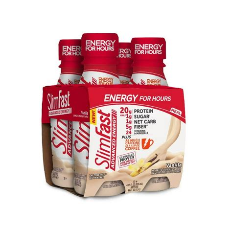 Slimfast Advanced Energy High Protein Meal Replacement Shake Vanilla