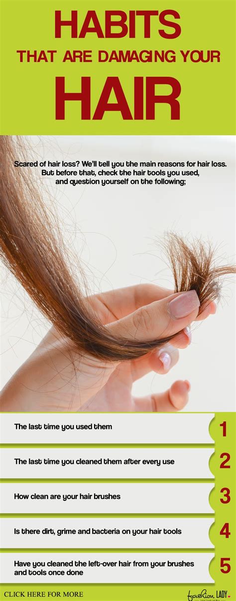 Habits That Are Damaging Your Hair Hair Loss Reasons Your Hair Hair Tools