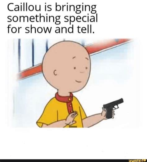 Caillou Is Bringing Something Special For Show And Tell