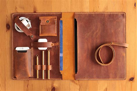 Personalized Genuine Leather Organizer Handmade Leather Document