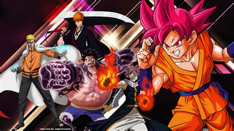 Anime crossover hunter x hunter bleach dragon ball z one. Crossover HD Wallpaper | Background Image | 2560x1440 | ID ...
