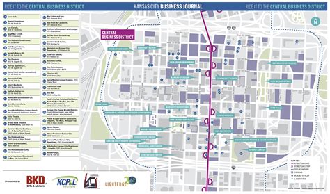 Kansas City Streetcar Central Business District Places To Play Map