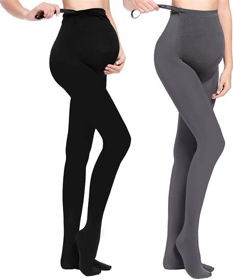 Joyncleon Maternity Pregnant Women Tights Adjustable Opaque Pantyhose