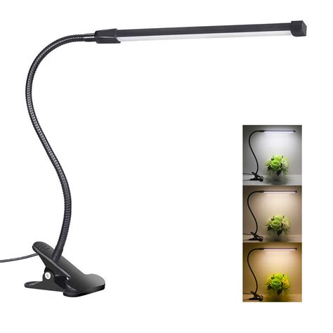 Buy Clip On Desk Lamp Dimmable Eye Care Reading Light Clamp On 3 Color