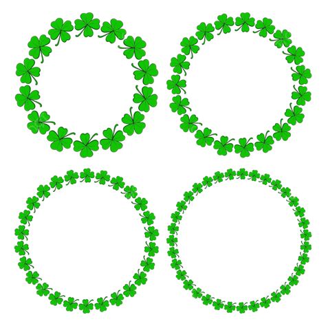 Shamrock Circle Frame Png Vector Psd And Clipart With Transparent