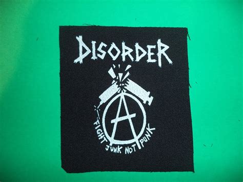 Disorder Punk Patches Punk Bands Punk Accessories Antifa Etsy