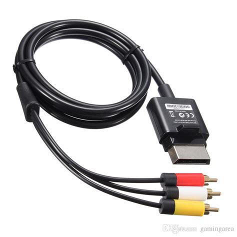 18m 6ft Black Video Audio Cable Cord Av Composite Av Cable For