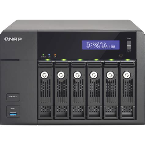 Qnap Ts 653 Pro 8g 6 Bay Smb Nas Server Ts 653 Pro 8g Us Bandh