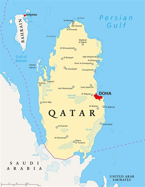 Map Qatar
