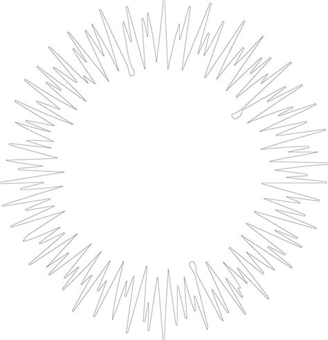 Sea Urchin Outline Silhouette 38486871 Vector Art At Vecteezy