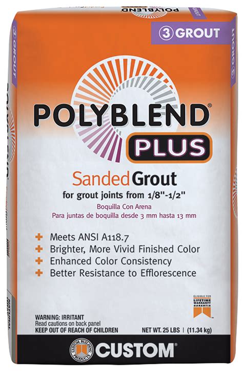 Polyblend Plus Sanded Grout Custom Building Products
