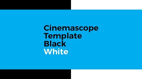 Cinemascope Letterbox Template Youtube