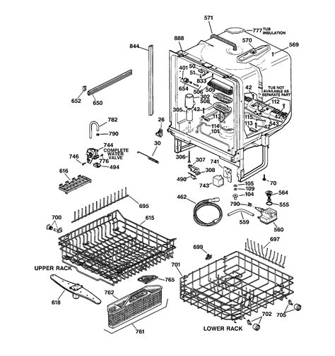 Ge Profile Dishwasher Parts Diagram