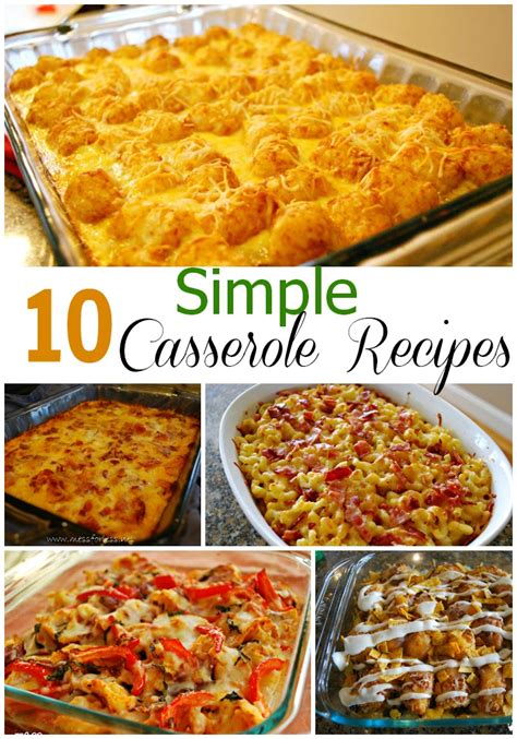 Try our easy family dinner recipes for every season. 10 Simple Casserole Recipes - Food Fun Friday | Mess For Less