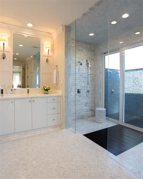Master Bathroom With Indoor And Outdoor Shower Hgtv