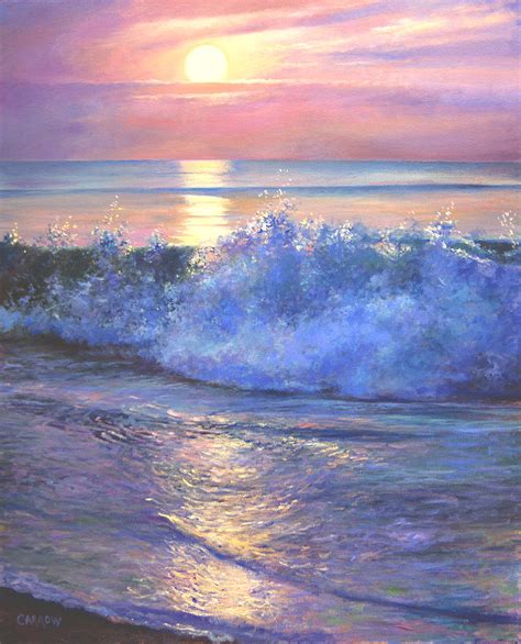 Sunrise At The Outer Banks Painting By Fred Carrow Fine Art America