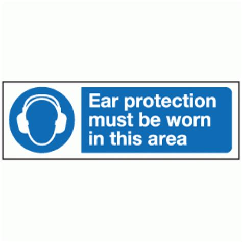 Ear Protection Must Be Worn In This Area Sign Ppe Safety Signs