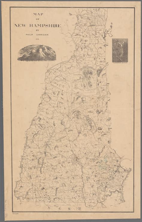 Map Of New Hampshire 1816 Nypl Digital Collections