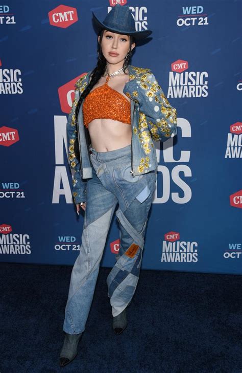 noah cyrus wears nude look bodysuit to cmt awards the courier mail