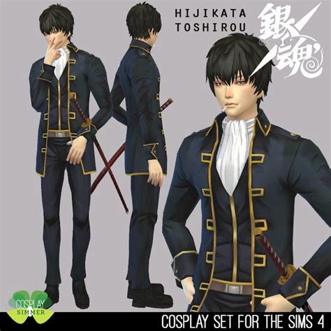 P Requested The Sims 4 Gintama Hijikata Toshirou Cosplay Set In