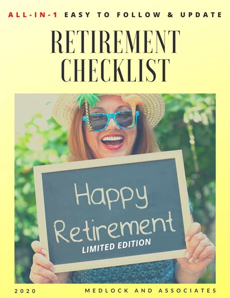 All In 1 Free Retirement Checklist 2023 Medlock And Associates