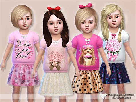 Precious Casual Collection For Toddler By Pinkzombiecupcakes Sims 4