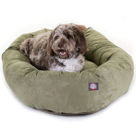 Majestic Pet Products Sage Faux Suede Oval Dog Bed For