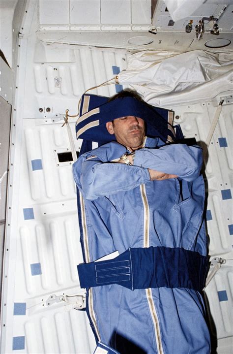 How To Sleep In Space Astronaut John Fabian Catches Some Zs In A Zip Up Restraint Device