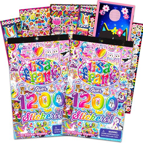 Buy Lisa Frank Sticker Book Ultimate Bundle Set ~ Over 1800 Bright